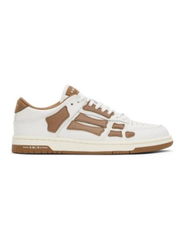 Amiri Skel Top Low White Brown,Amiri Skel Top,AMIRI SNEAKER