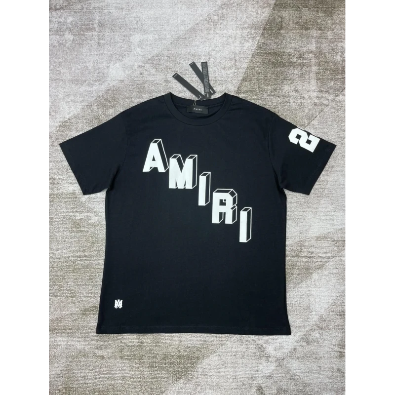 Amiri New Logo Special Print Short Sleeve T-shirt