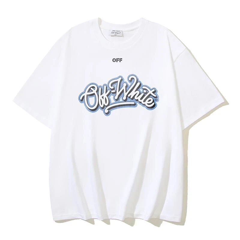 Off-White Cotton Bulls Co-branded Printed Short-sleeved T-shirt