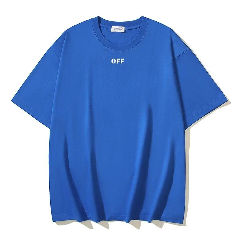 Off-White Pure Cotton Classic Small LOGO Printed Short-sleeved T-shirt