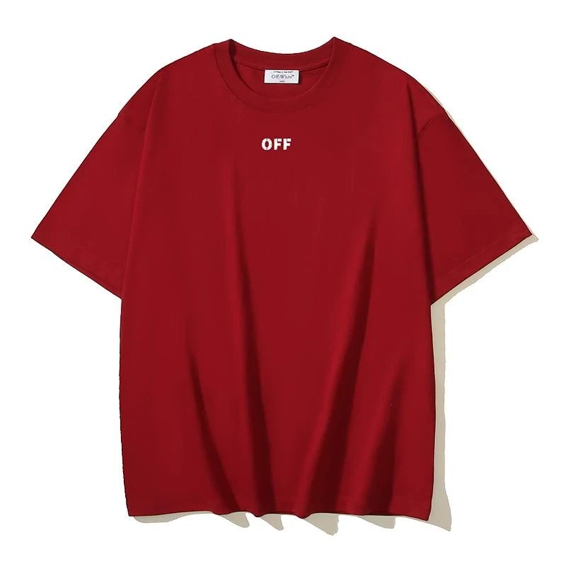 Off-White Pure Cotton Classic Small LOGO Printed Short-sleeved T-shirt