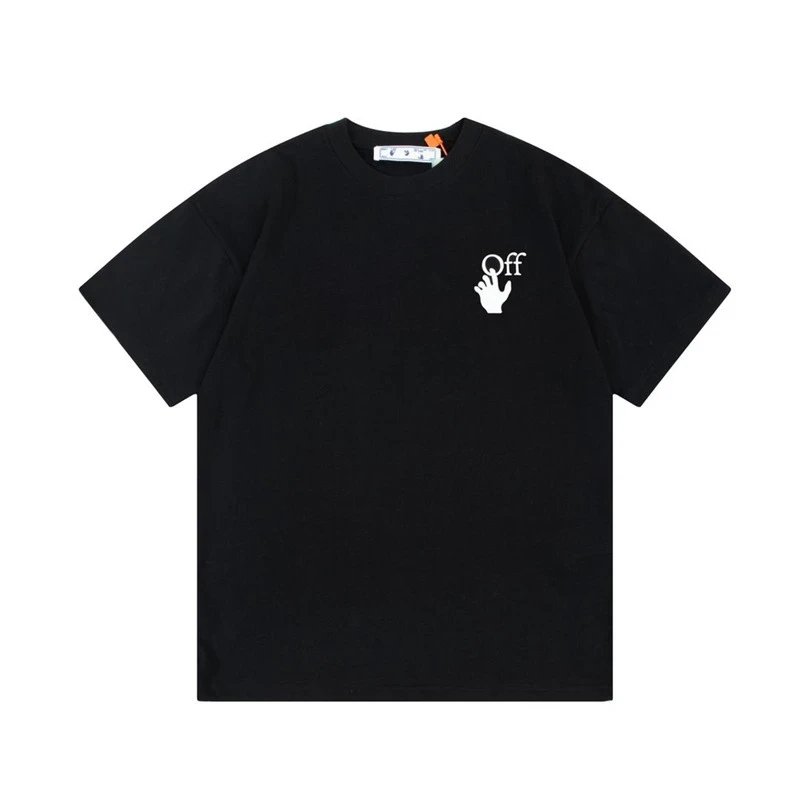 Off-White Arrow Hand-painted Letters Large LOGO Print Short-sleeved T-shirt