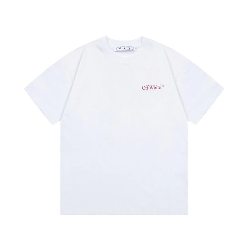 Off-White Camera Focus Letters Large LOGO Print Short-sleeved T-shirt