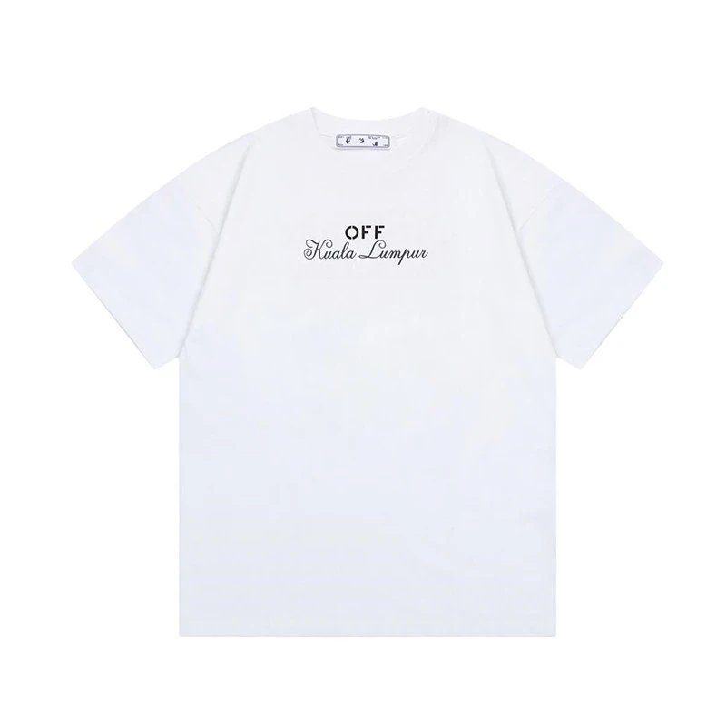 Off-White English Letter Signature LOGO Printing Short-sleeved T-shirt