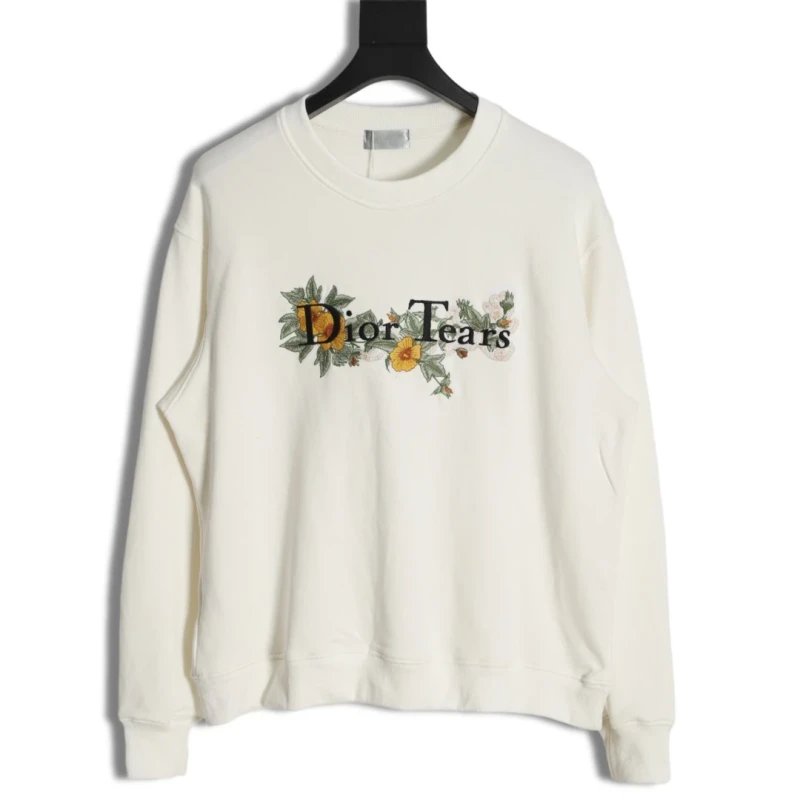 Dior Small Badge Crewneck Sweatshirt,DIOR,SWEATSHIRT,APPAREL