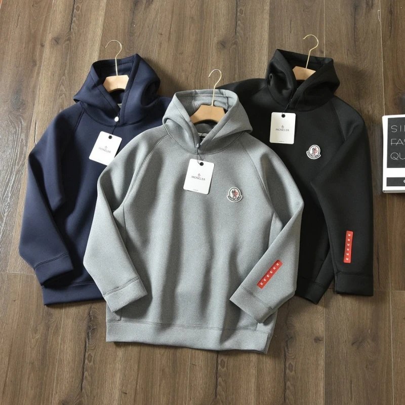 Moncler Autumn Winter Season Elastic Long Sleeve Sports Shirt Pullover,MONCLER,HOODIE,APPAREL