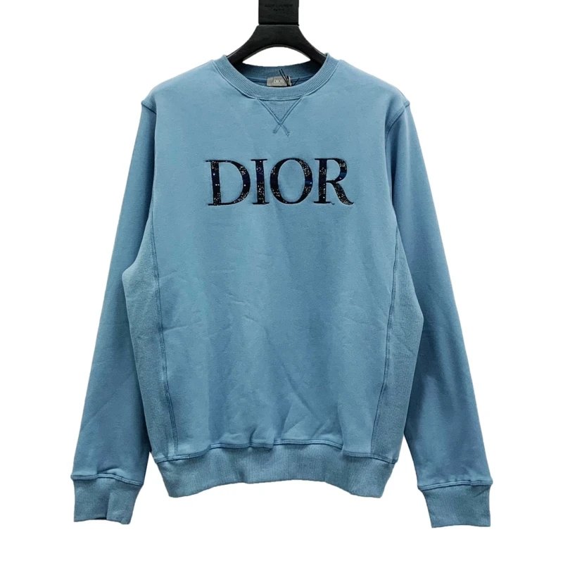 Dior CD Galaxy Embroidered Crewneck Sweatshirt,DIOR,SWEATSHIRT,APPAREL