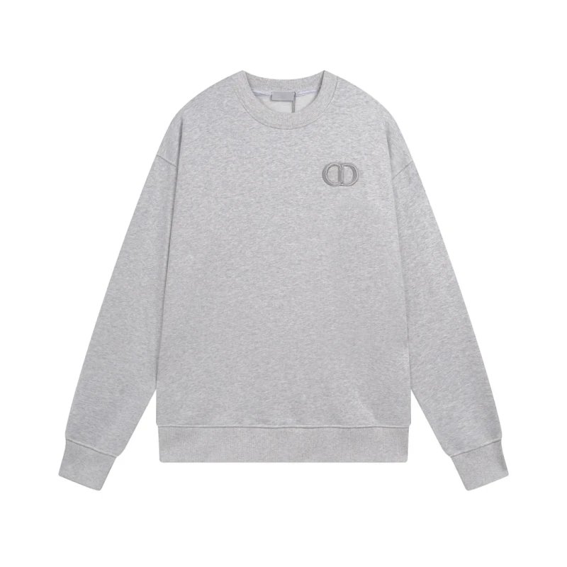 Dior CD New Logo Embroidered Crewneck Sweatshirt,DIOR,SWEATSHIRT,APPAREL