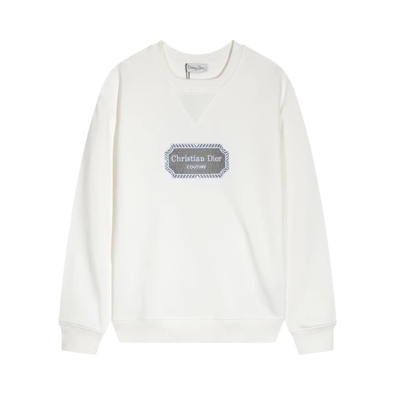 Dior Embroidered Logo Crewneck Sweatshirt,DIOR,SWEATSHIRT,APPAREL