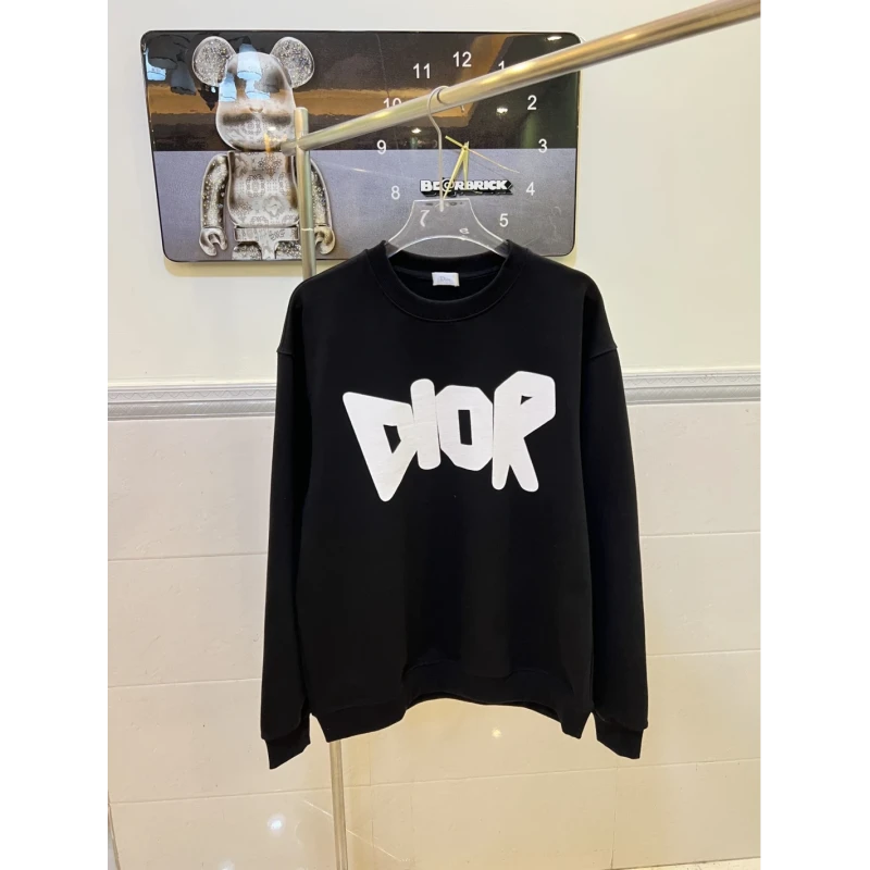 Dior Large Logo Printed Crewneck Sweatshirt,DIOR,SWEATSHIRT,APPAREL