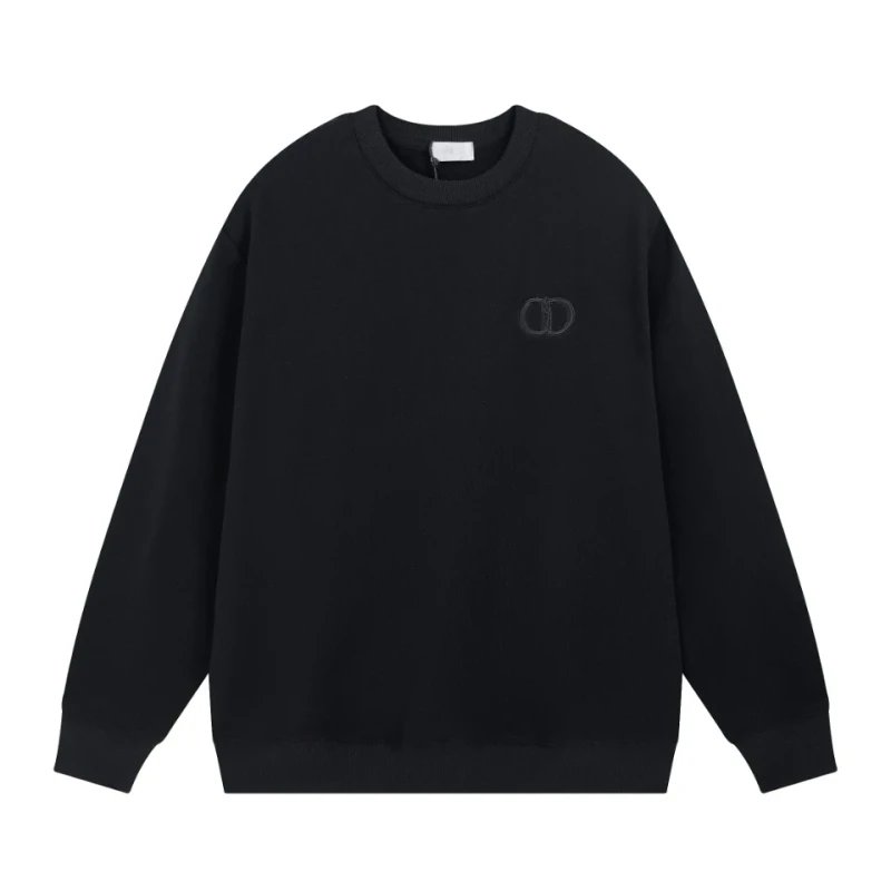 Dior Chenille Cotton Crewneck Sweatshirt,DIOR,SWEATSHIRT,APPAREL