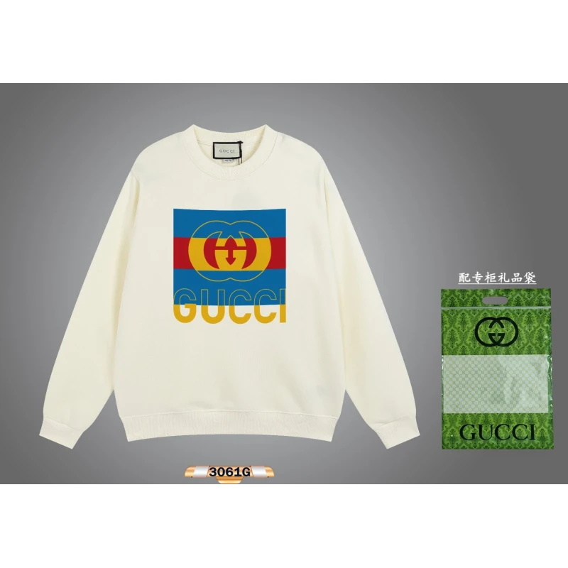 Gucci 2024 Early Spring New Cool Cartoon Pattern Crewneck Sweatshirt,GUCCI,SWEATSHIRT,APPAREL