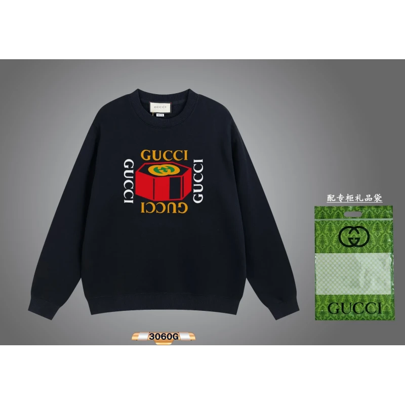 Gucci 2024 Early Spring New Cool Cartoon Pattern Crewneck Sweatshirt,GUCCI,SWEATSHIRT,APPAREL