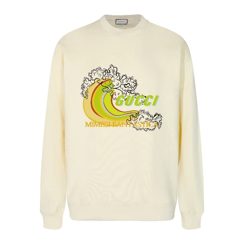 Gucci Autumn Winter New Couple Round Neck Sweatshirt,GUCCI,SWEATSHIRT,APPAREL