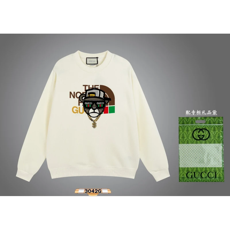 Gucci 2024 Early Spring New Cool Cartoon Pattern Crewneck Sweatshirt,GUCCI,SWEATSHIRT,APPAREL