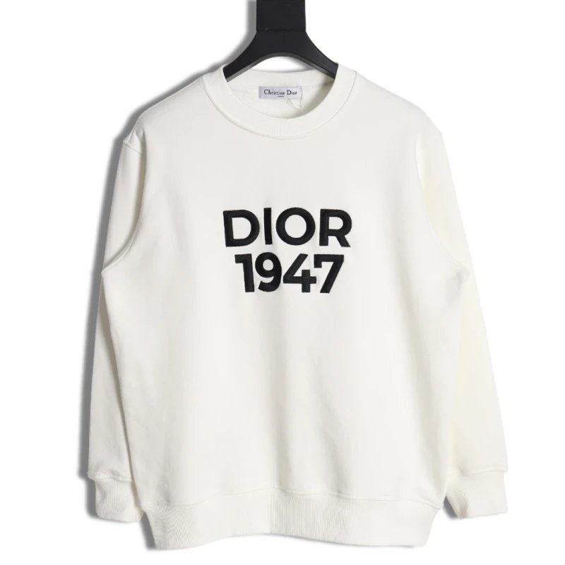 Dior 24SS1947 Embroidered Crewneck Sweatshirt,DIOR,SWEATSHIRT,APPAREL