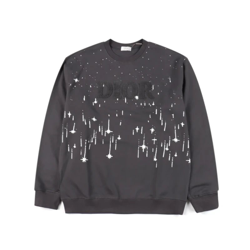 Dior CD Graffiti Printed Crewneck Sweatshirt,DIOR,SWEATSHIRT,APPAREL