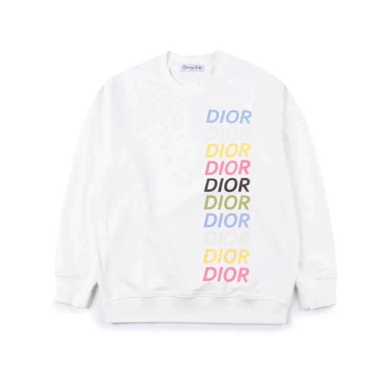 Dior Colorful Logo Printed Crewneck Sweatshirt,DIOR,SWEATSHIRT,APPAREL