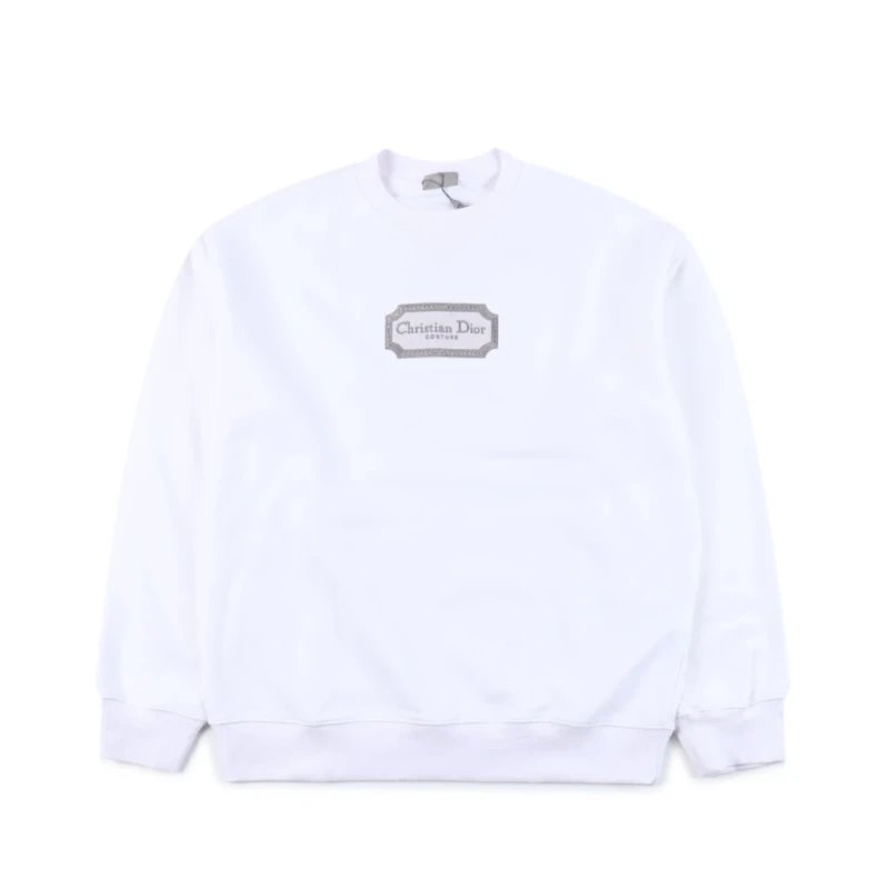 Dior Logo Embroidered Crewneck Sweatshirt,DIOR,SWEATSHIRT,APPAREL