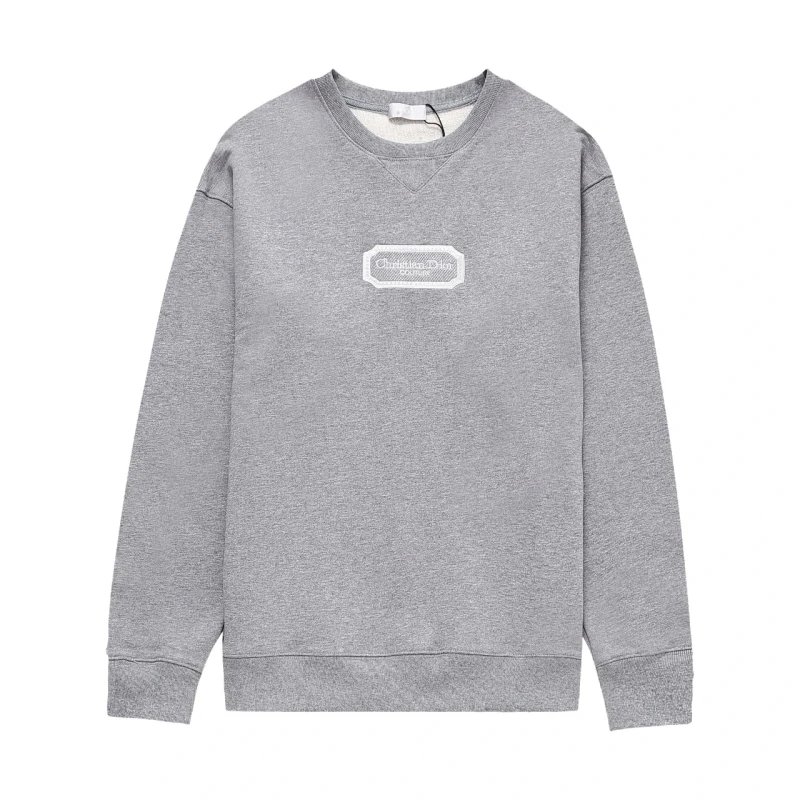 Dior Silver Logo Embroidered Crewneck Sweatshirt,DIOR,SWEATSHIRT,APPAREL