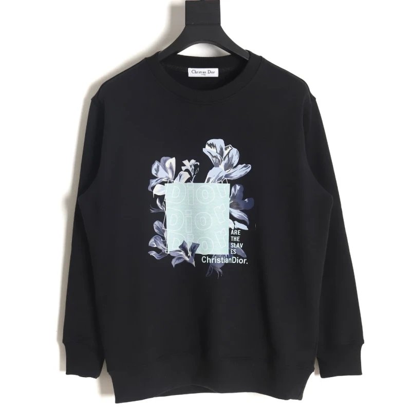 Dior 24SS Floral Print Crewneck Sweatshirt,DIOR,SWEATSHIRT,APPAREL