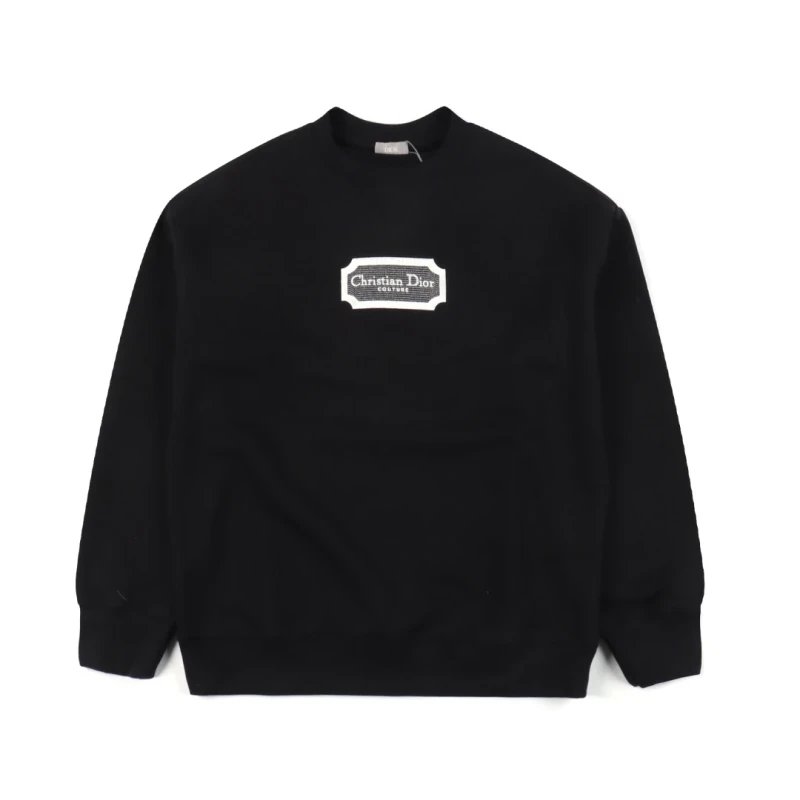 Dior Logo Embroidered Crewneck Sweatshirt,DIOR,SWEATSHIRT,APPAREL