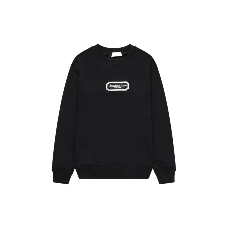 Dior Silver Logo Embroidered Crewneck Sweatshirt,DIOR,SWEATSHIRT,APPAREL