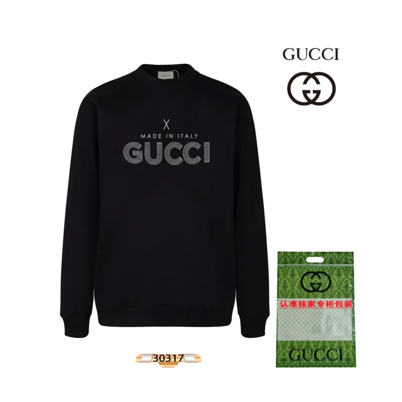 Gucci 2024 Couple Round Neck Sweatshirt,GUCCI,SWEATSHIRT,APPAREL