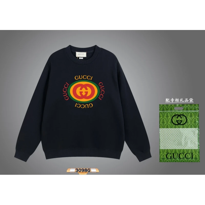 Gucci 2024 Early Spring New Cool Cartoon Pattern Round Neck Sweatshirt,GUCCI,SWEATSHIRT,APPAREL