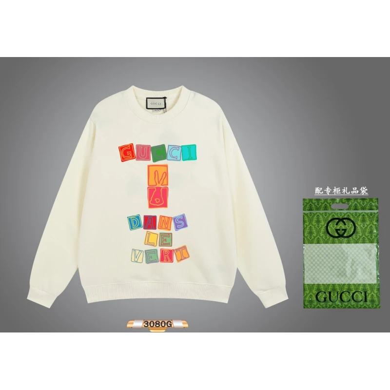 Gucci 2024 Early Spring New Cool Cartoon Pattern Round Neck Sweatshirt,GUCCI,SWEATSHIRT,APPAREL