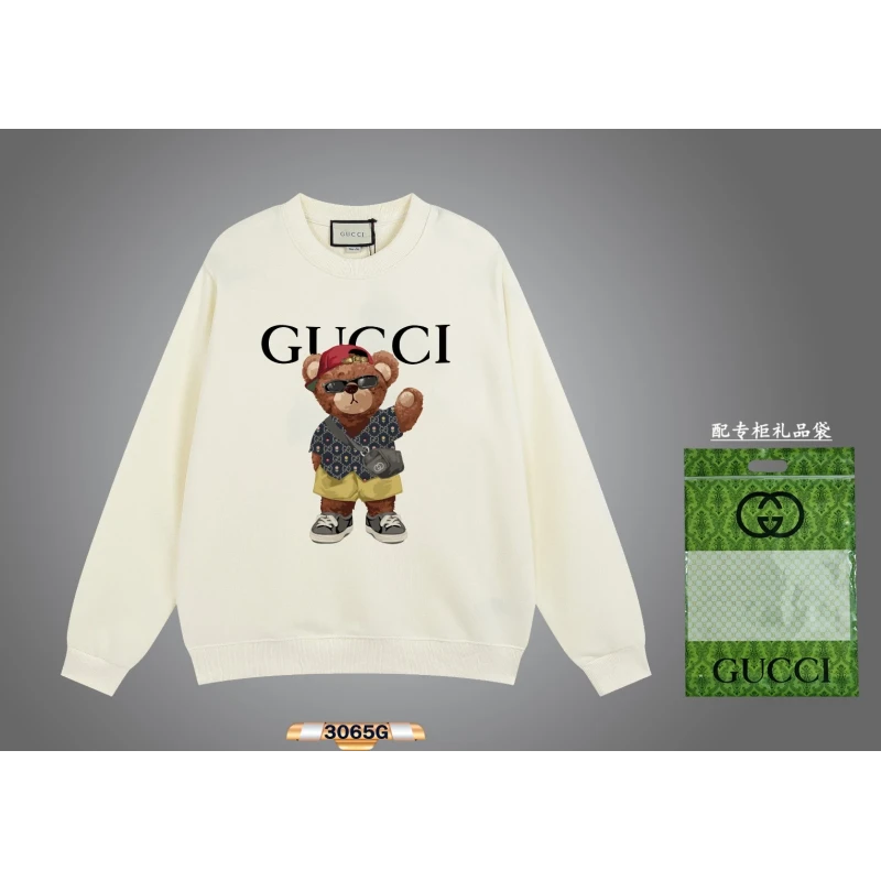 Gucci 2024 Early Spring New Cool Cartoon Pattern Round Neck Sweatshirt,GUCCI,SWEATSHIRT,APPAREL