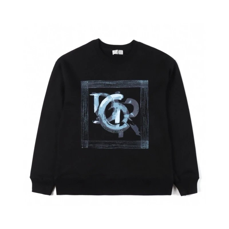 Dior x TEARS Collaboration Embroidered Cotton Crewneck Sweatshirt,DIOR,SWEATSHIRT,APPAREL