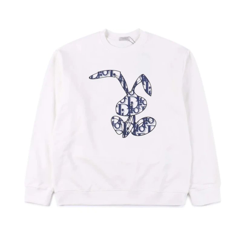 Dior Rabbit Printed Crewneck Sweatshirt,DIOR,SWEATSHIRT,APPAREL