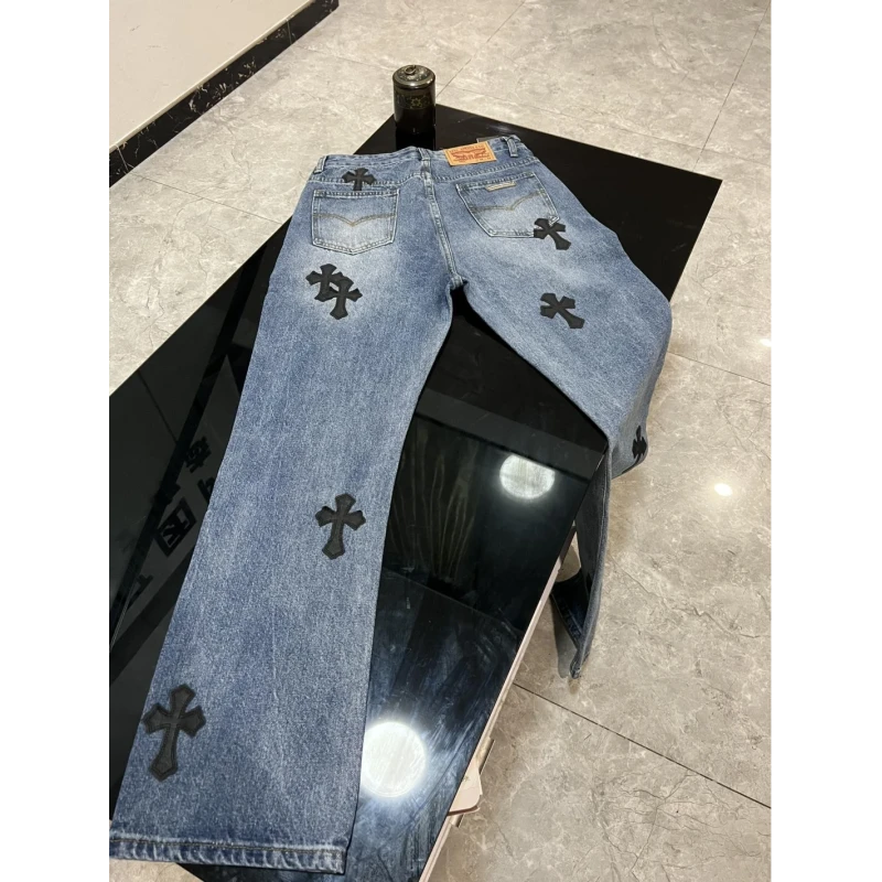 Chrome Hearts Cross Patchwork Jeans