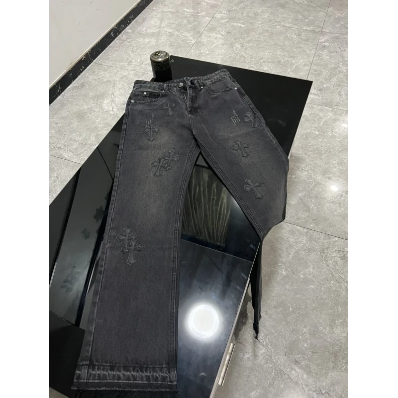 Chrome Hearts Cross Patchwork Jeans