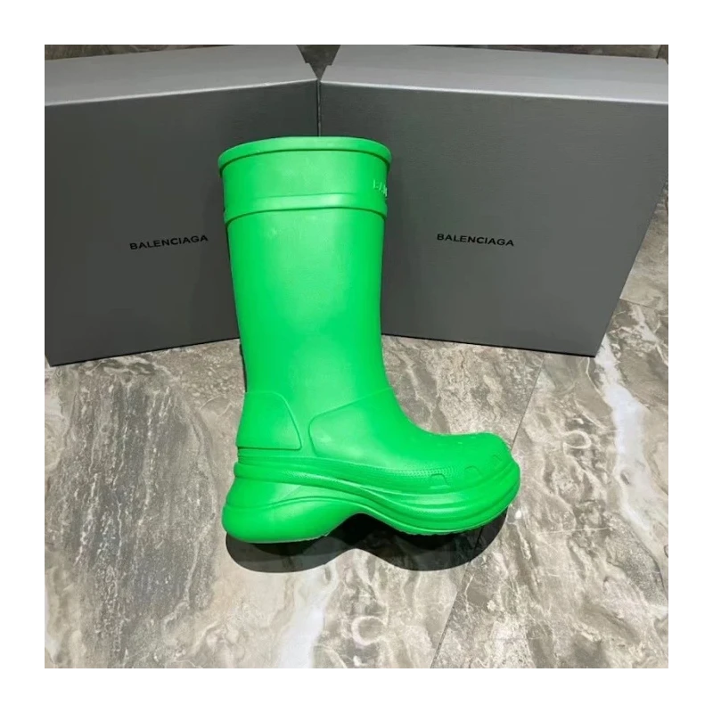 Balenciaga Crocs? Boot in Green cheap wholesale Balenciaga Shoes