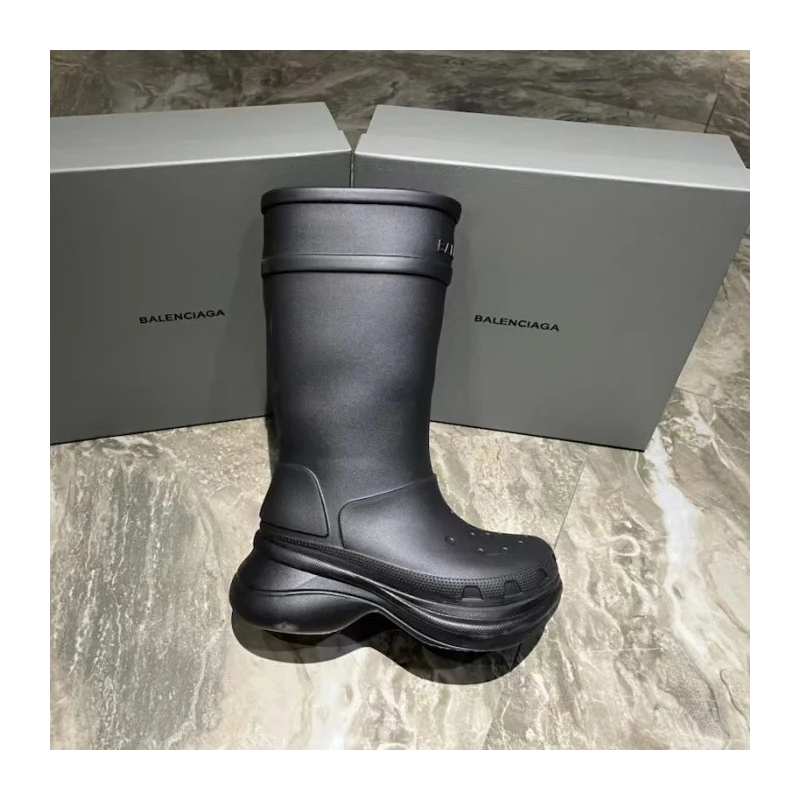 Balenciaga Crocs? Boot in Black cheap wholesale Balenciaga Shoes