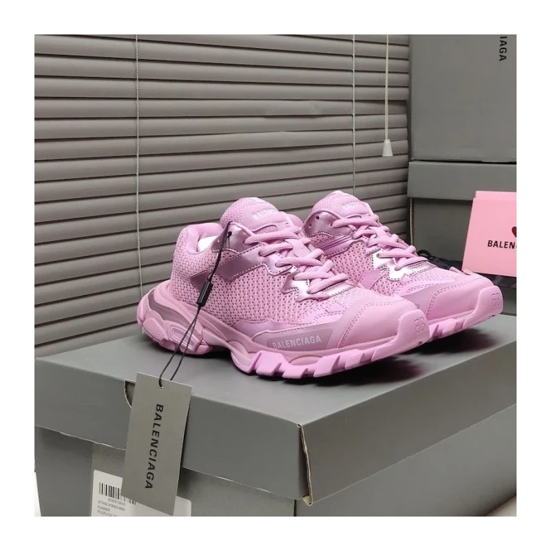 Balenciaga Track.3 Trainers in Pink cheap wholesale Balenciaga Shoes