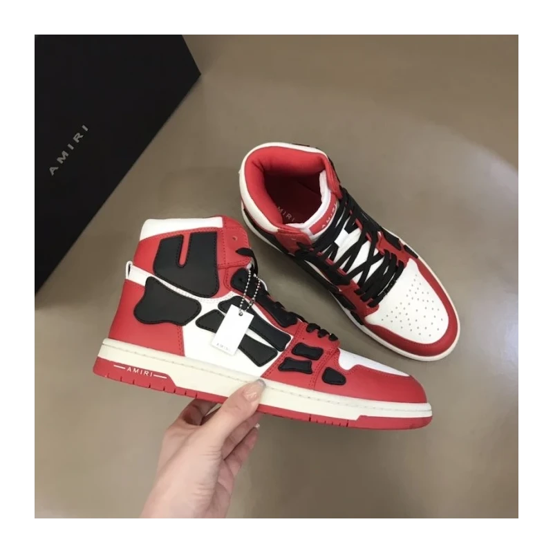 Amiri Skel Top Hi Sneaker Red cheap wholesale Balenciaga Shoes