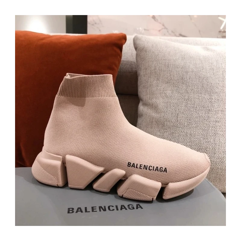 Balenciaga Speed Clear Sole Sneakers Pink cheap wholesale Balenciaga Shoes