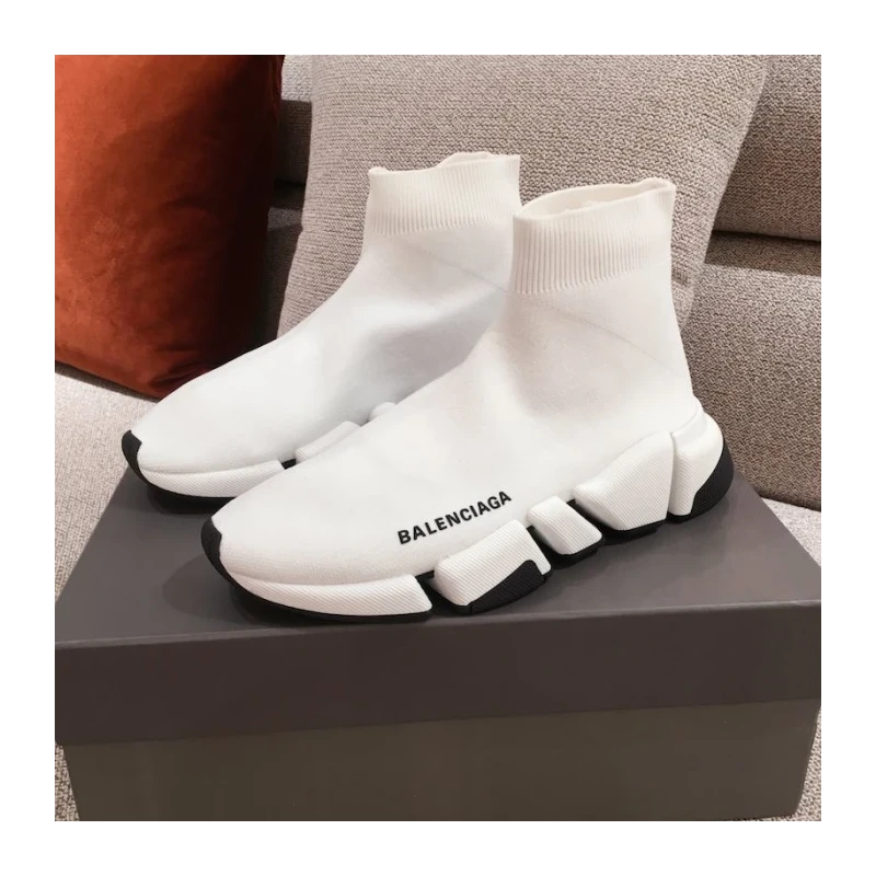 Balenciaga Speed Clear Sole Sneakers White cheap wholesale Balenciaga Shoes