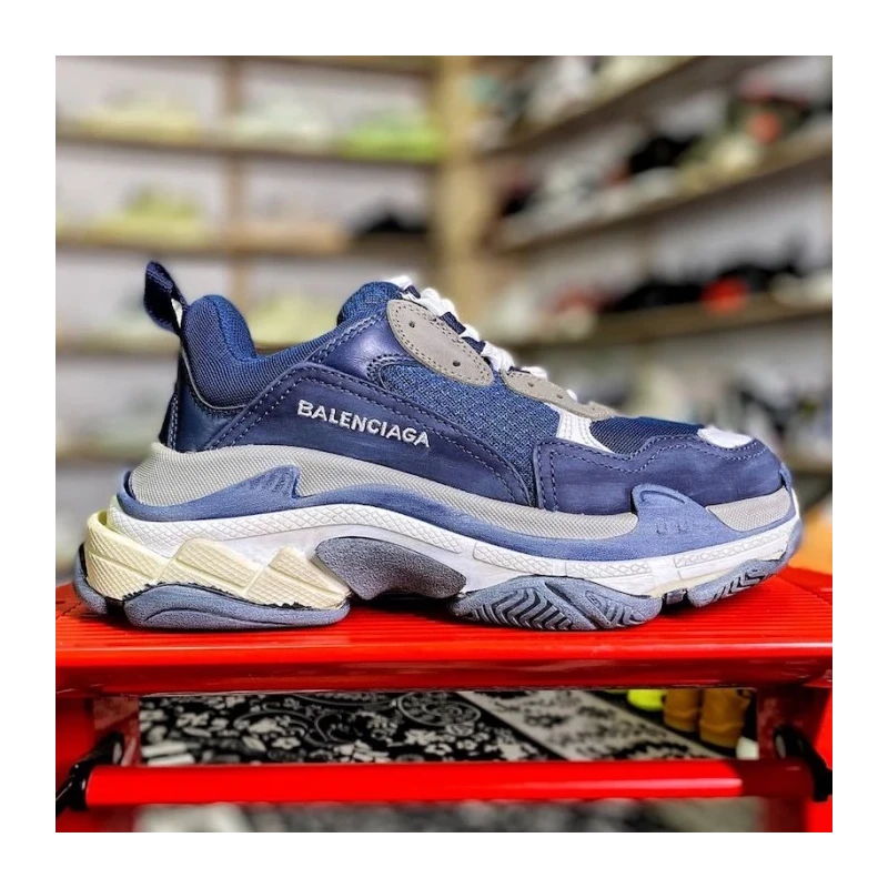 Balenciaga Triple S Sneaker Dark Blue cheap wholesale Balenciaga Shoes