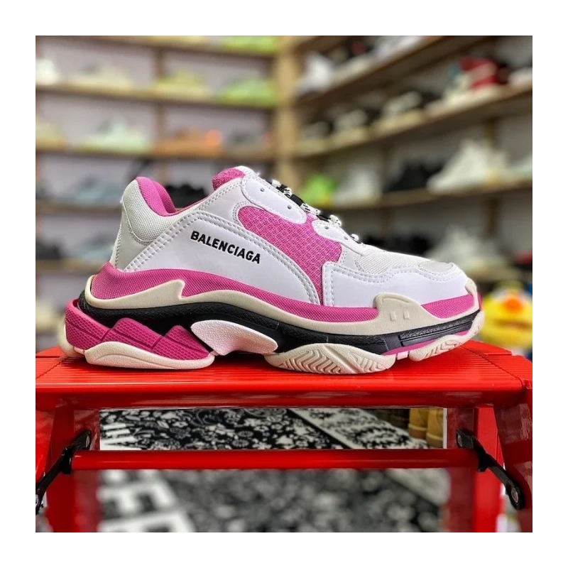 Balenciaga Triple S Sneaker Grey / Rose cheap wholesale Balenciaga Shoes