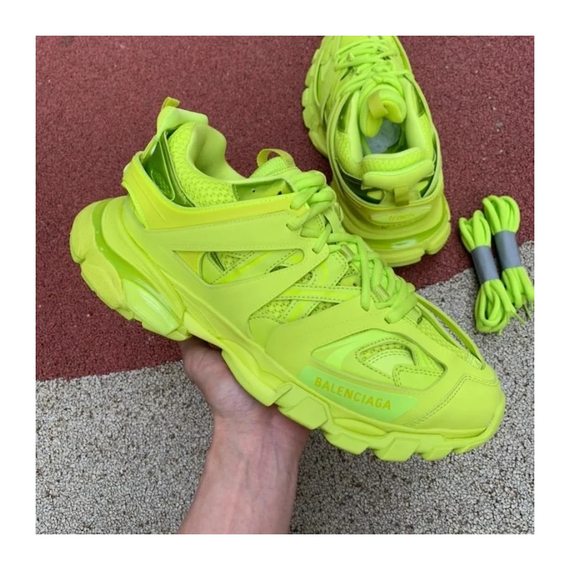 Balenciaga Track 3.0 Sneakers Fluorescent Green cheap wholesale Balenciaga Shoes