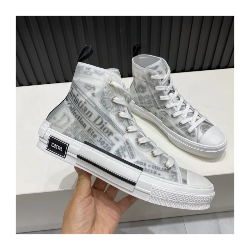 Dior B23 High Top Logo Oblique with DANIEL ARSHAM Motif cheap wholesale Dior Shoes