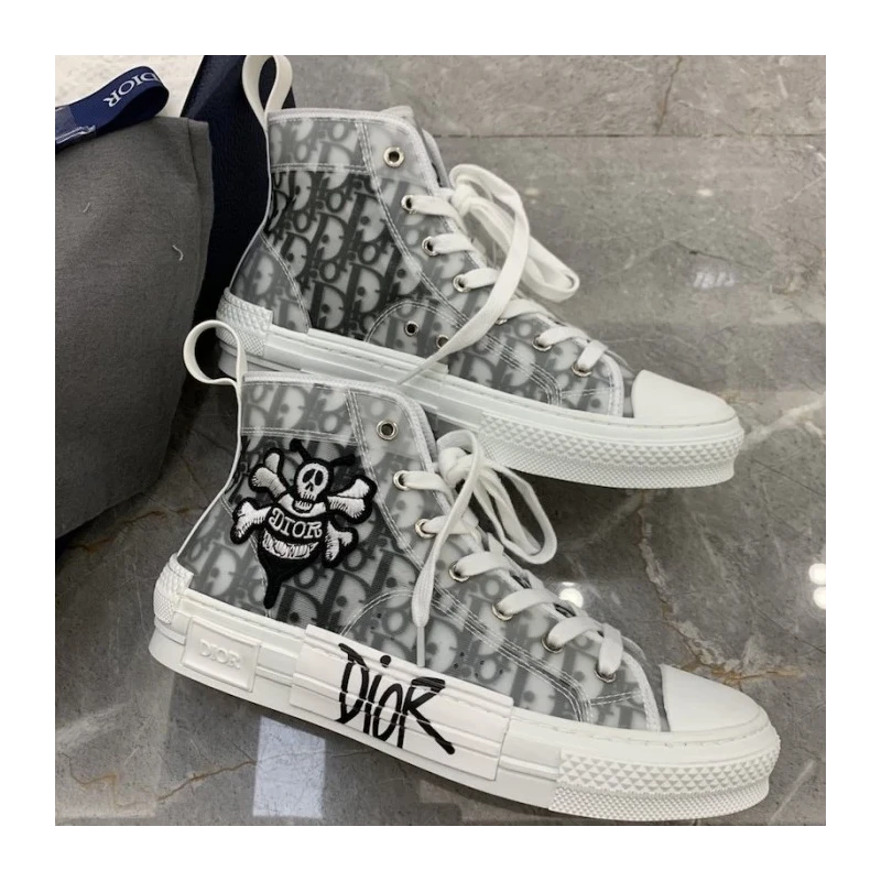 Dior B23 High Top Logo Oblique with Bee Embroidery Patch cheap wholesale Dior Shoes