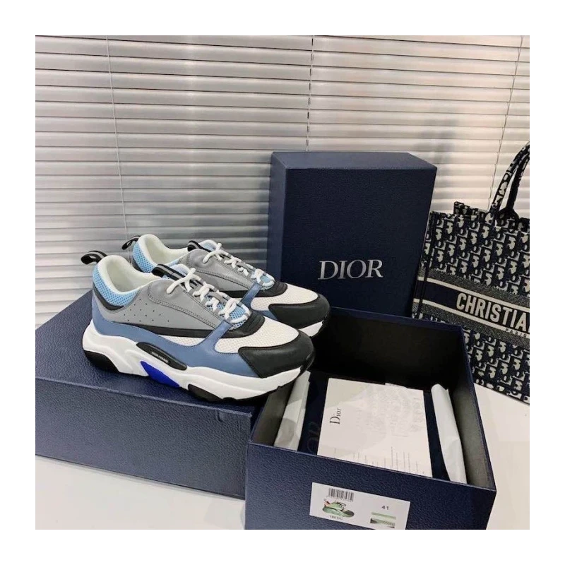 Dior B22 Sneaker in black technical knit Blue cheap wholesale Dior Shoes