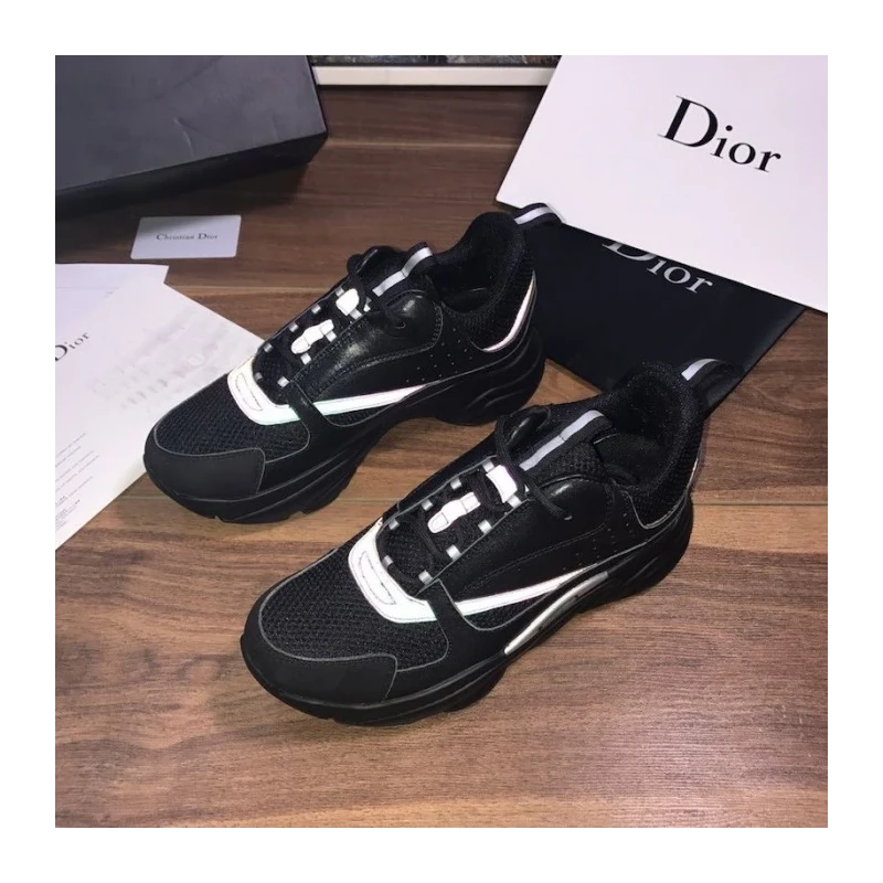 Dior B22 Sneaker in black technical knit cheap wholesale Dior Shoes