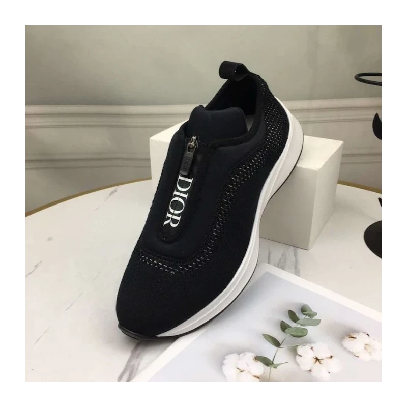 Dior B25 Low Top Sneakers in Black Keni &amp; Neoprene cheap wholesale Dior Shoes