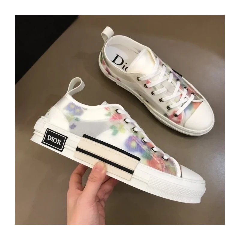 Dior B23 Low Flowers Oblique White cheap wholesale Dior Shoes